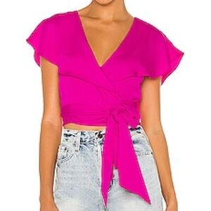 Lovers + Friends Kristina wrap top